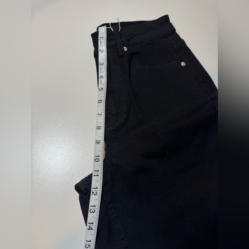 ETTELO Jeans High Waisted Straight Leg Loose Stretchy. Size:2 - Picture 13 of 16